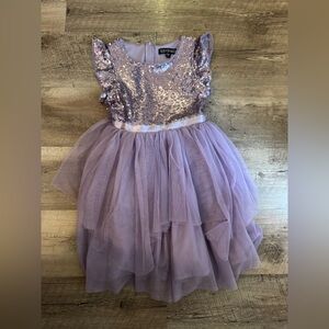 Trixxi Lilac Sequin Formal Dress